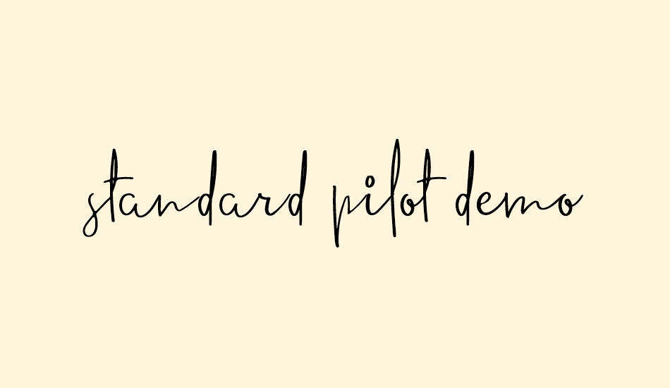 standard-pilot-demo font big