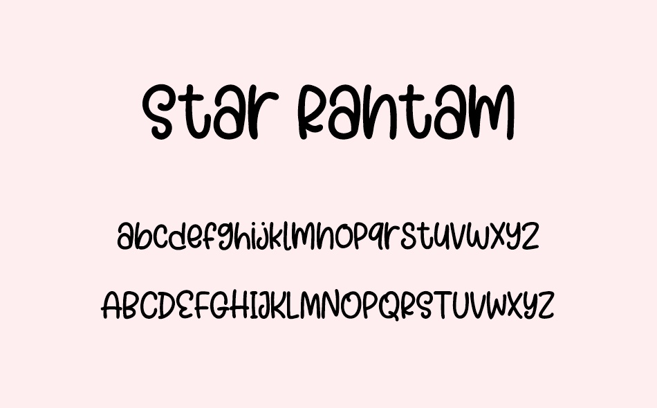 Star Rantam font