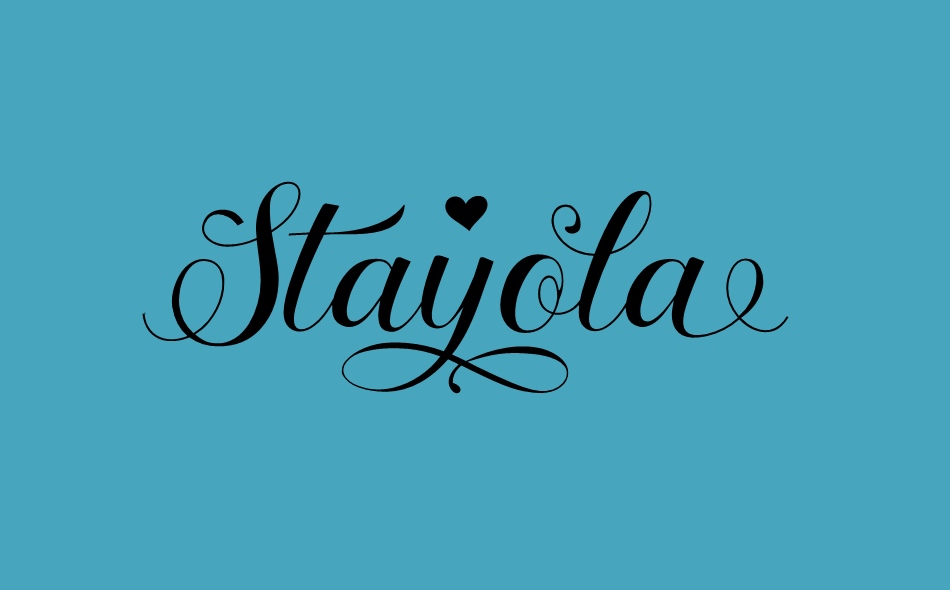 Stayola font big