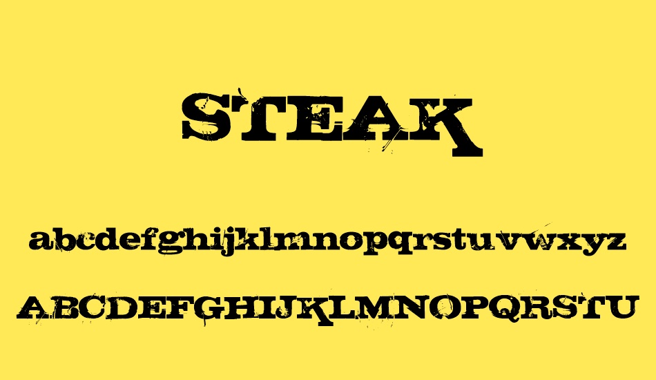 steak font