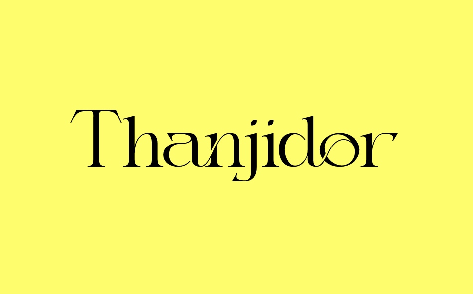 Thanjidor font big
