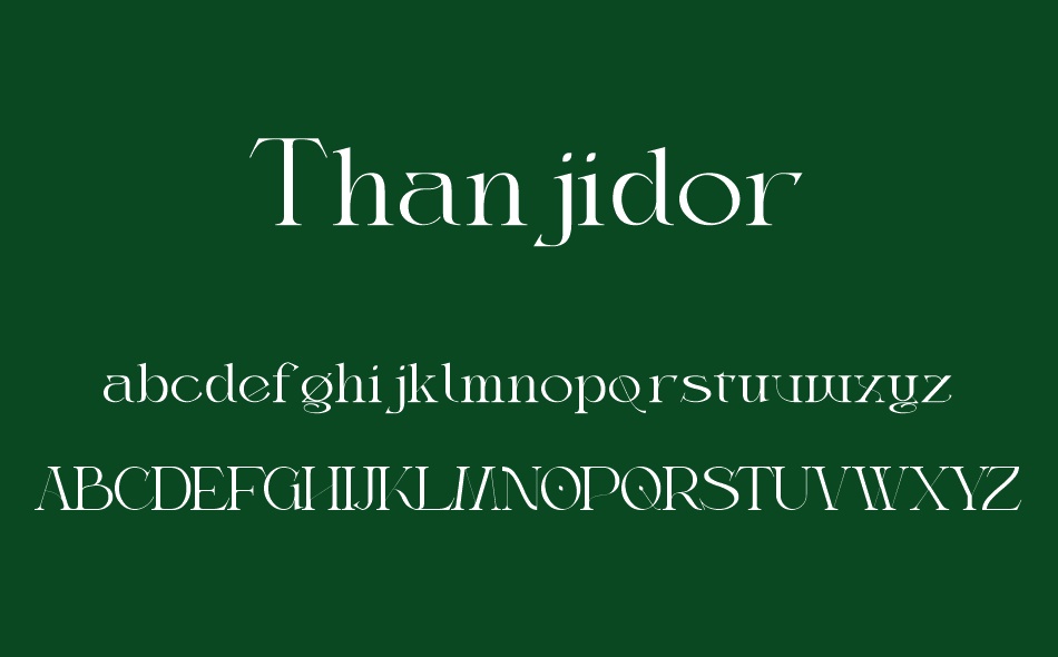 Thanjidor font