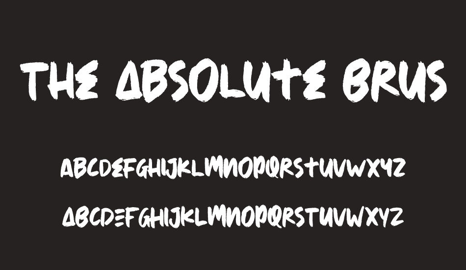 the-absolute-brush font