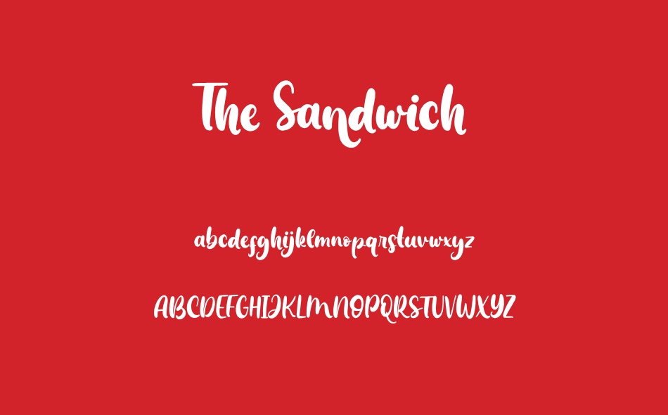 The Sandwich font