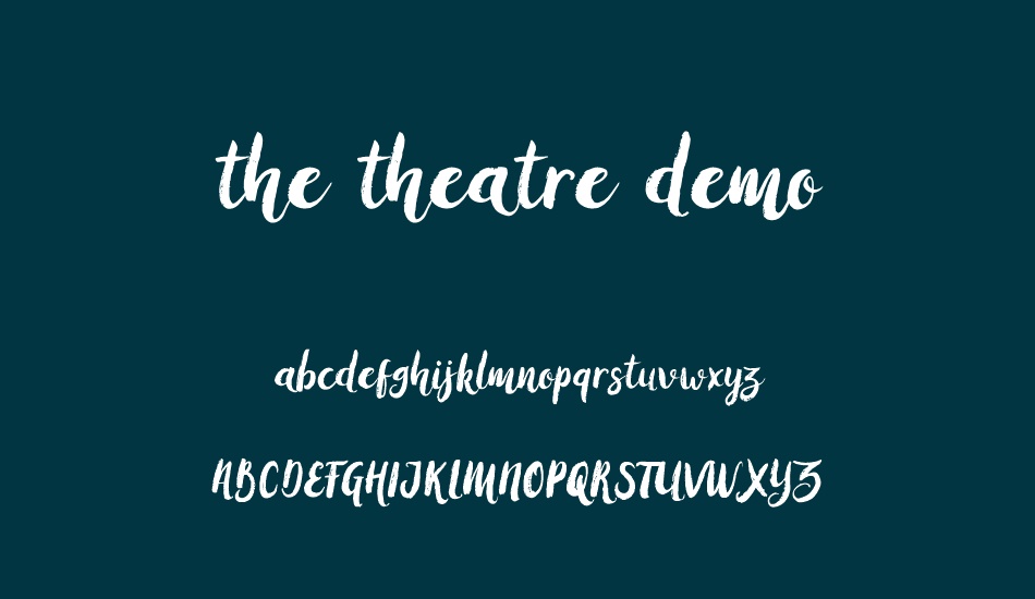 the-theatre-demo font