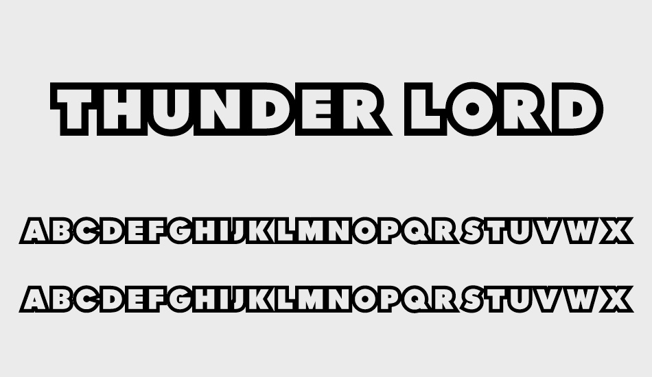 thunder-lord font