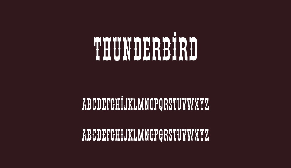 thunderbird font