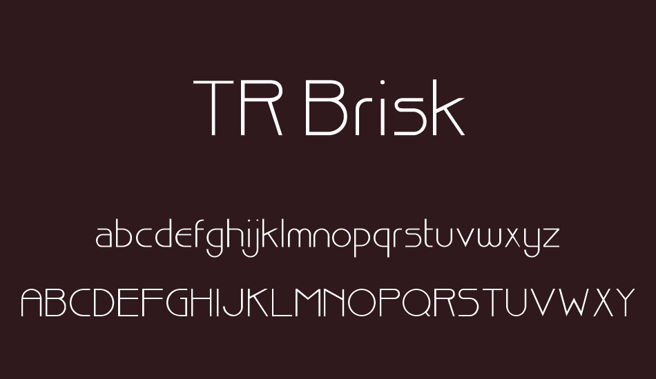 tr-brisk font