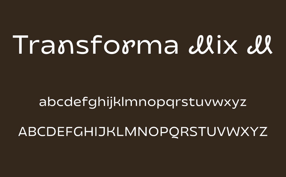 Transforma Mix font