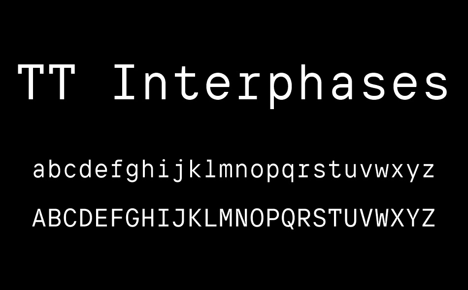TT Interphases Pro Mono font