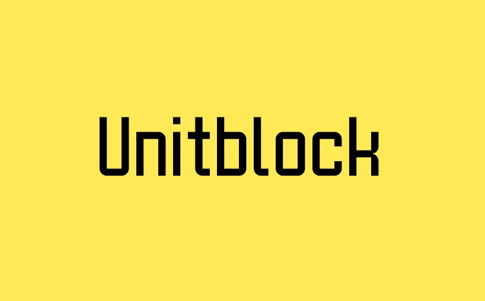 Unitblock font big