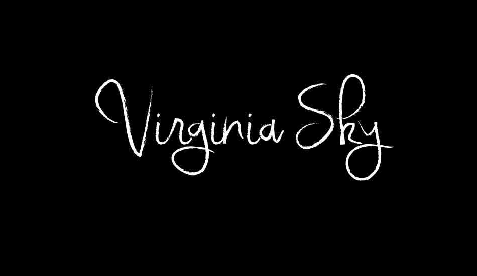 virginia-sky font big
