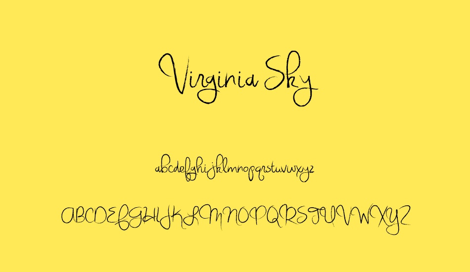 virginia-sky font