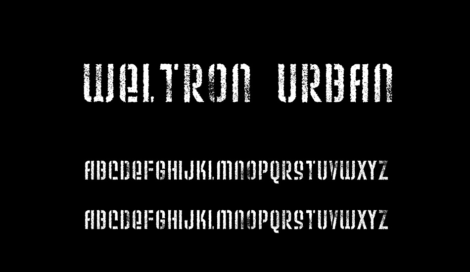 weltron-urban font