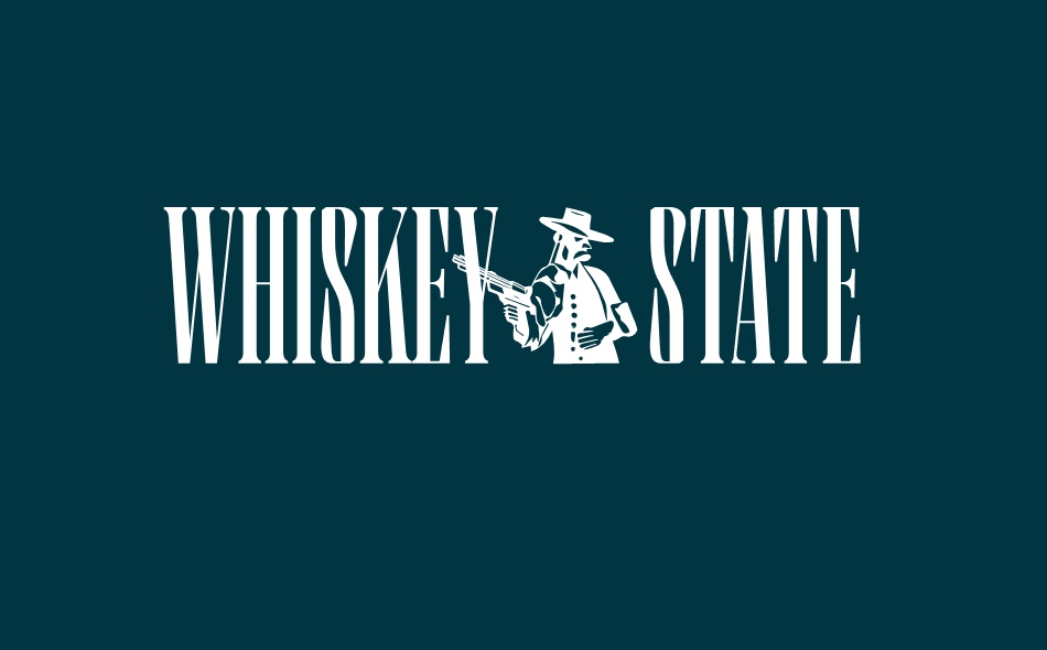 Whiskey State font big