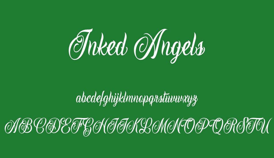 ınked-angels-personal-use font