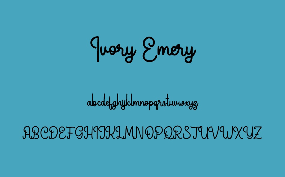 Ivory Emery font