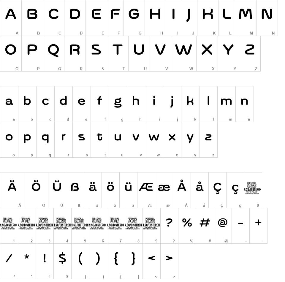 Bisteron font