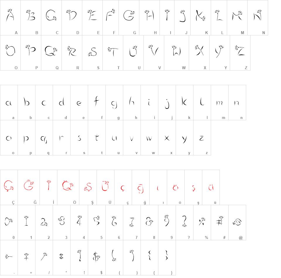 FLOWER font