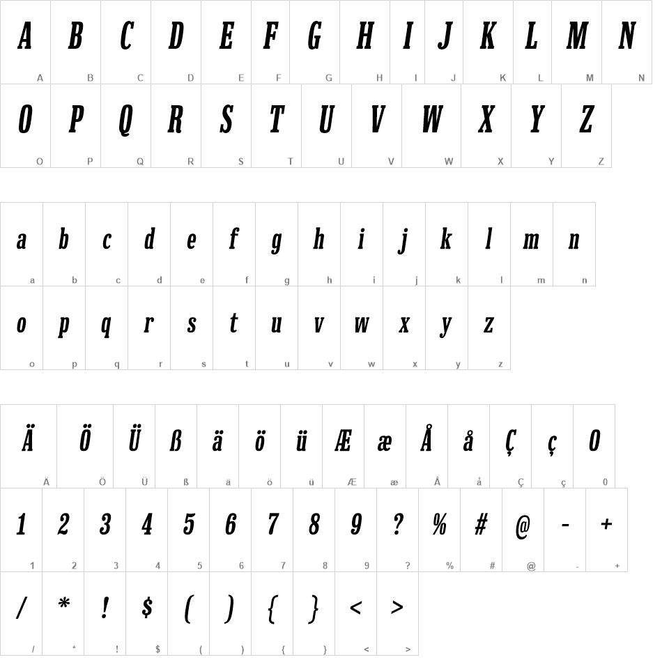 Hackensack font