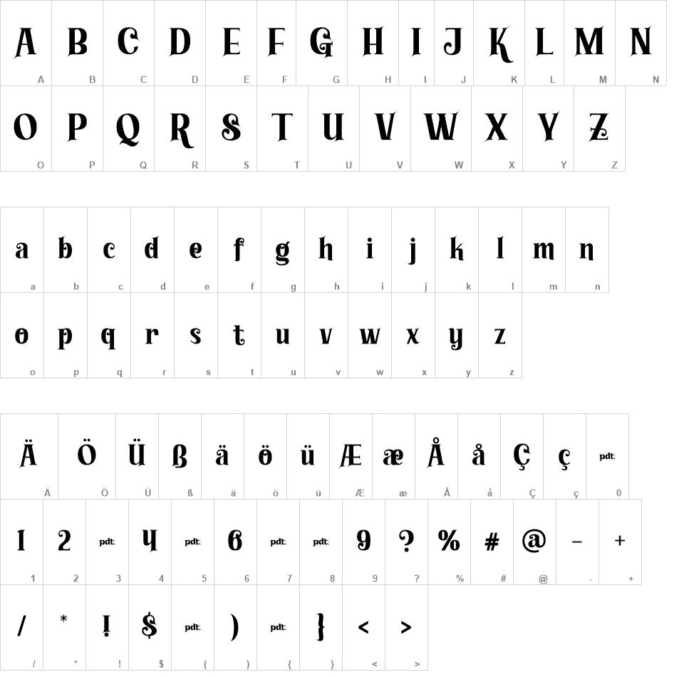 Kareth font