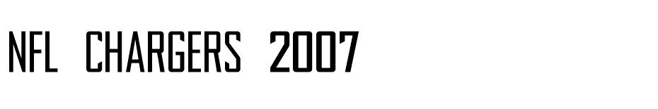 NFL Chargers 2007 font - NFL Chargers 2007 font download