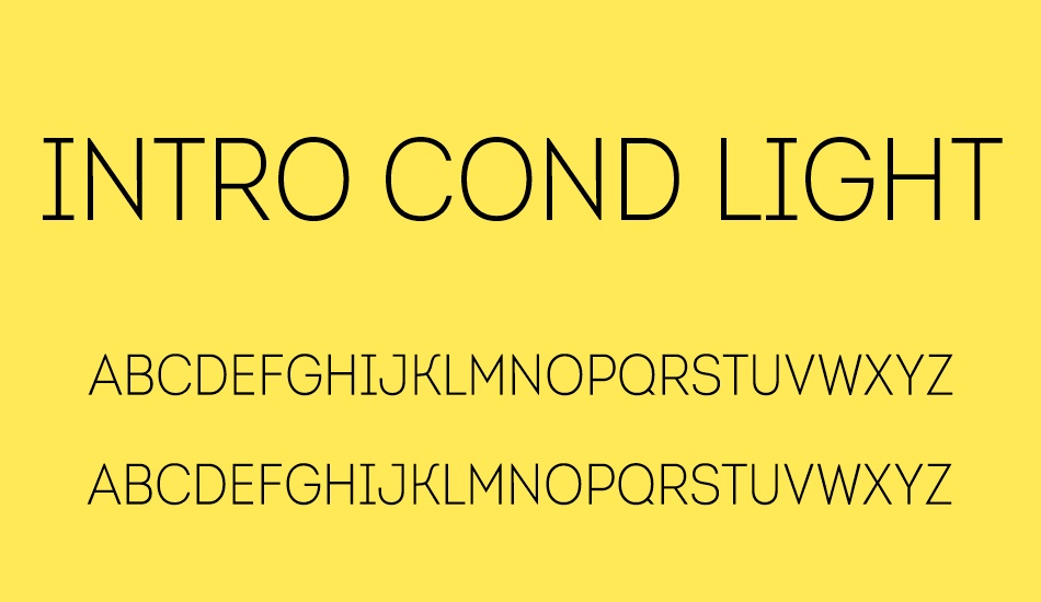 human light cond font download
