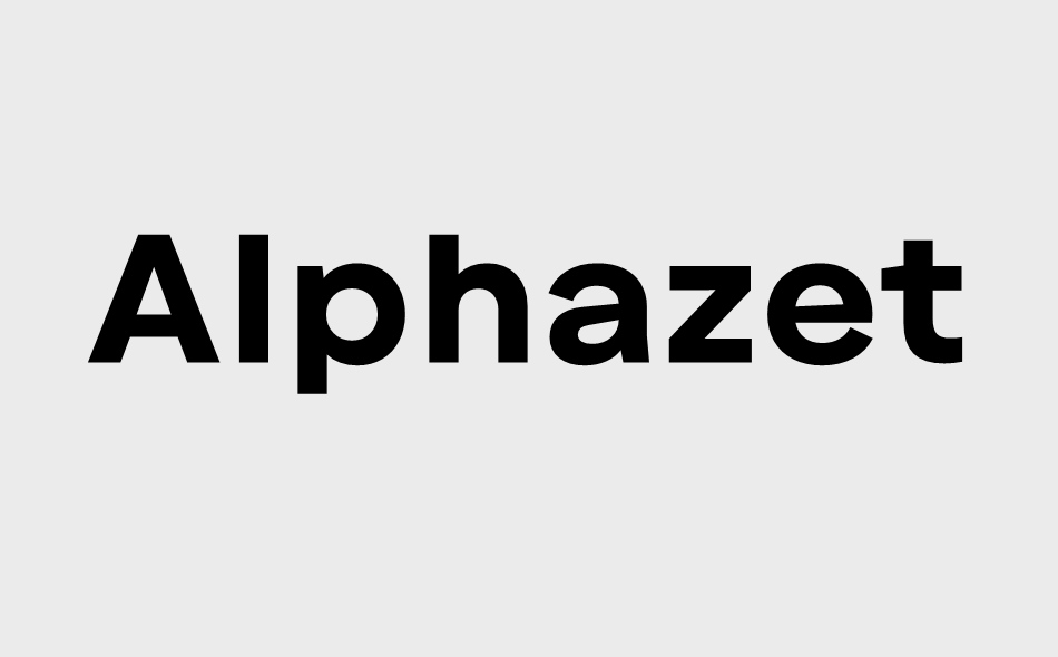 Alphazet font big
