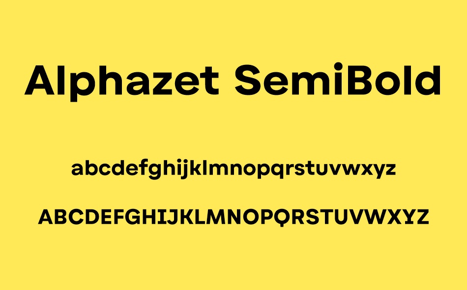 Alphazet font