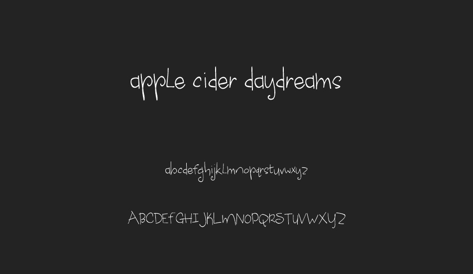 apple-cider-daydreams font