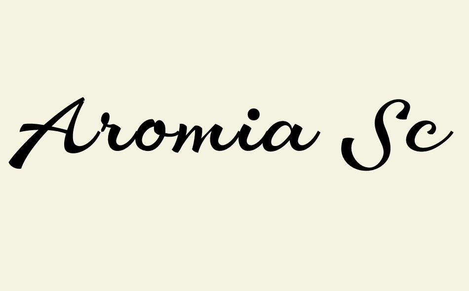 Aromia Script Font