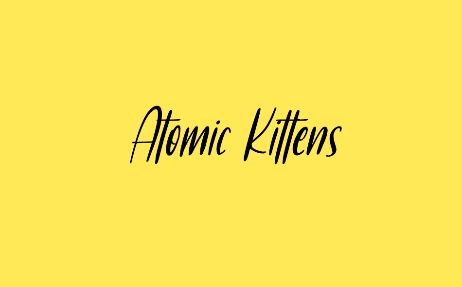 Atomic Kittens font big