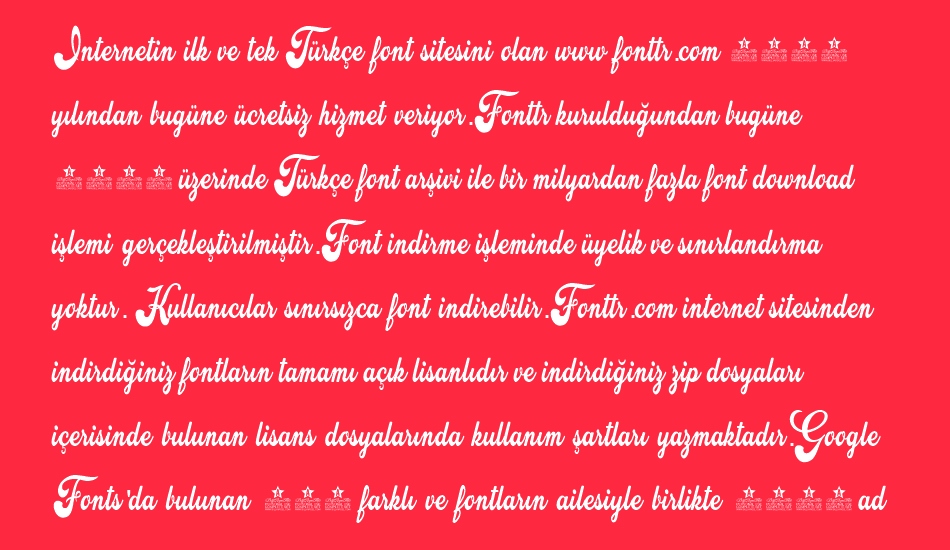 attraction-personal-use font 1