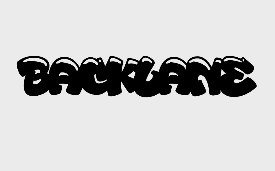 Backlane font big