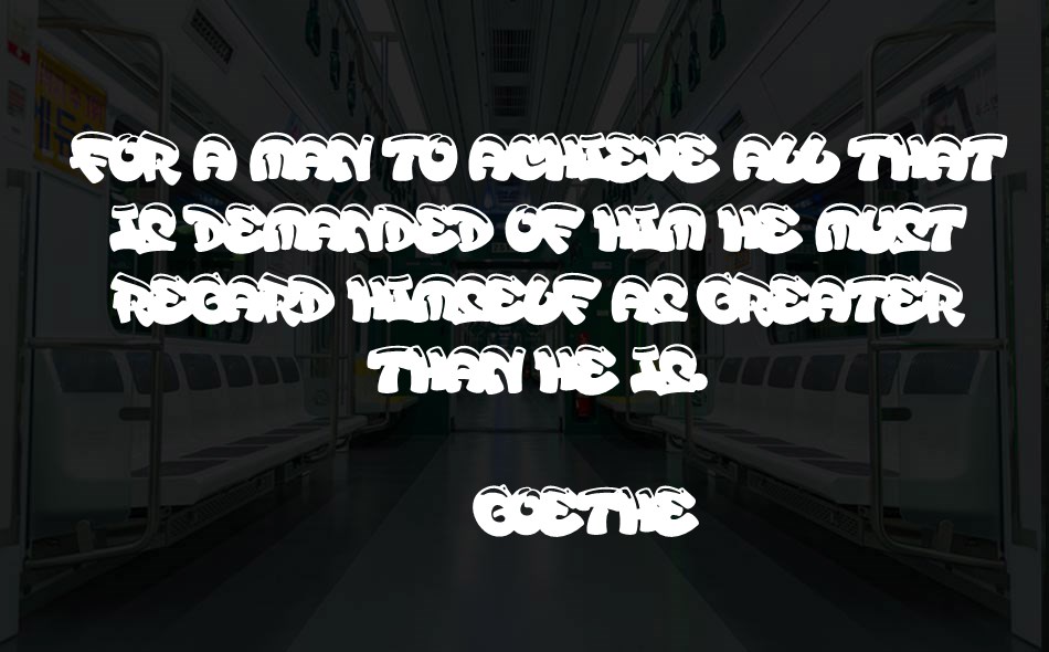 Backlane font text