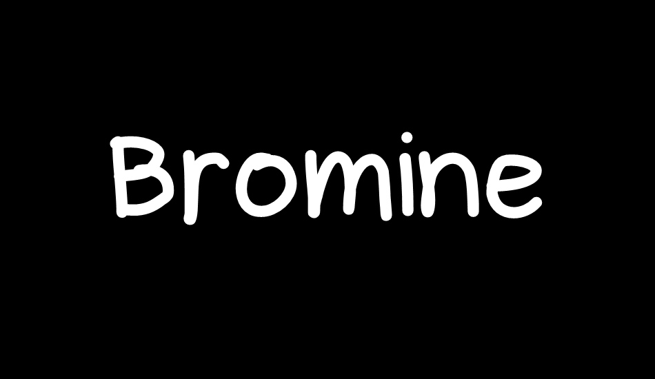 bromine font big