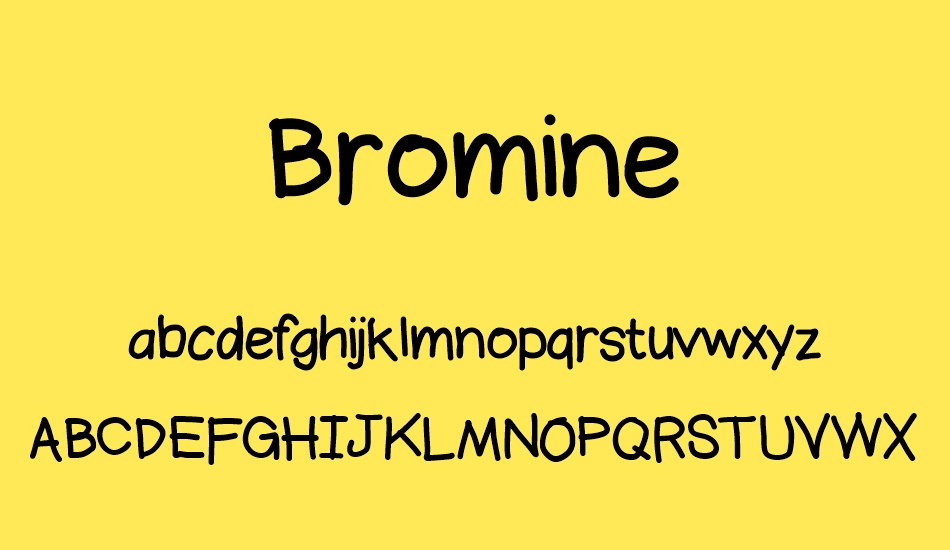 bromine font