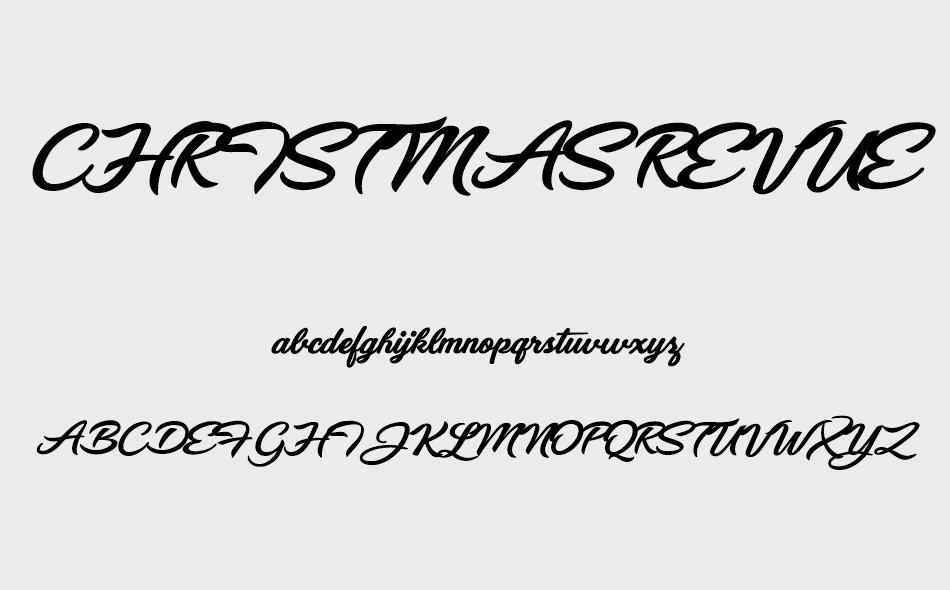 Christmas Revue font - Font Tr