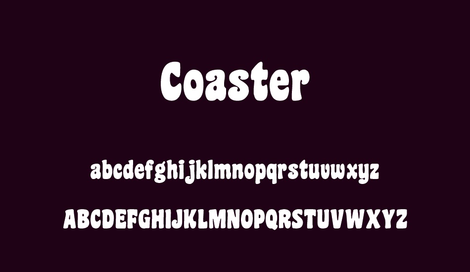 coaster font