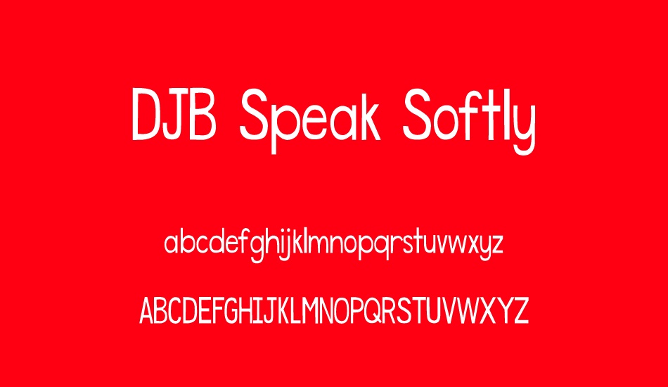 djb-speak-softly font