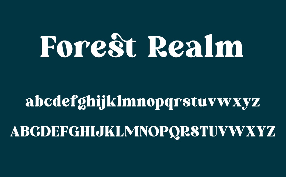 Forest Realm font