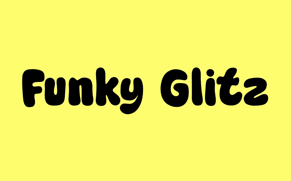 Funky Glitz font big