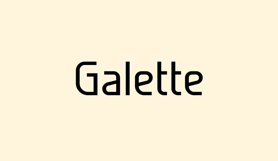 Galette font - Font Tr