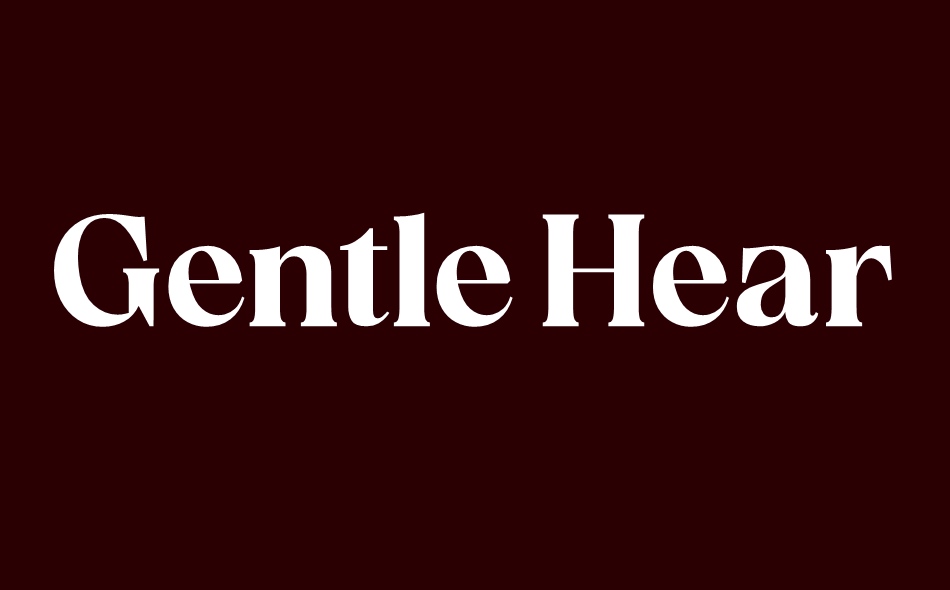 Gentle Hearts font big