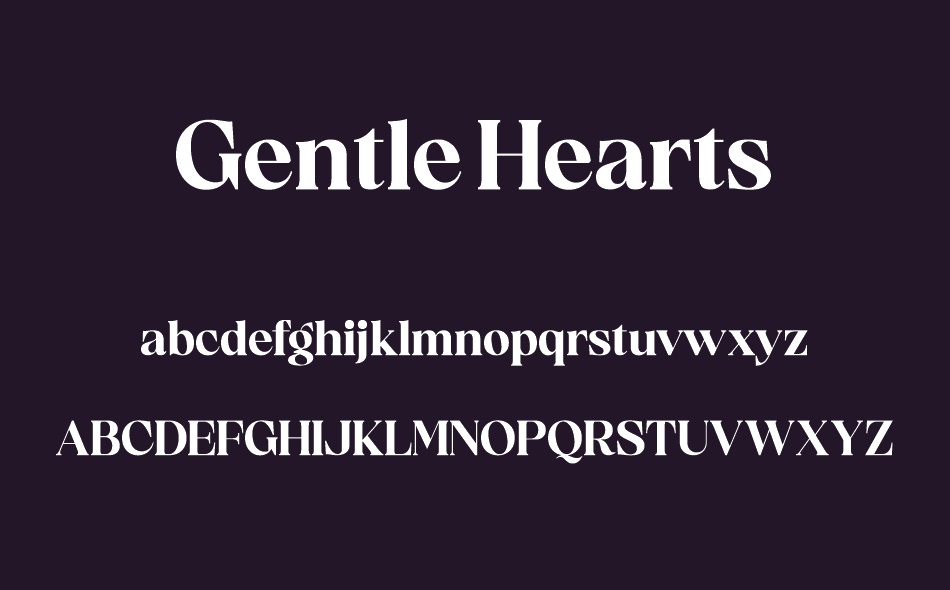 Gentle Hearts font