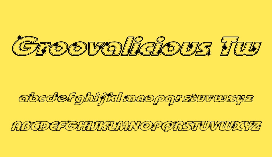 groovalicious-tweak font