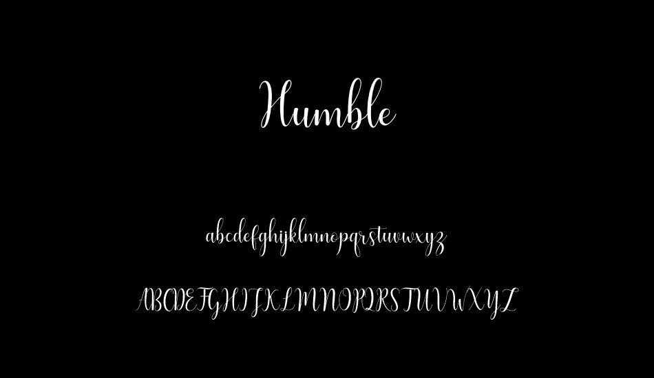 humble font