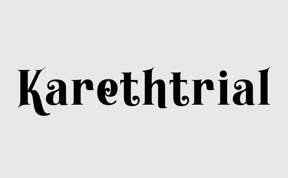 Kareth font big