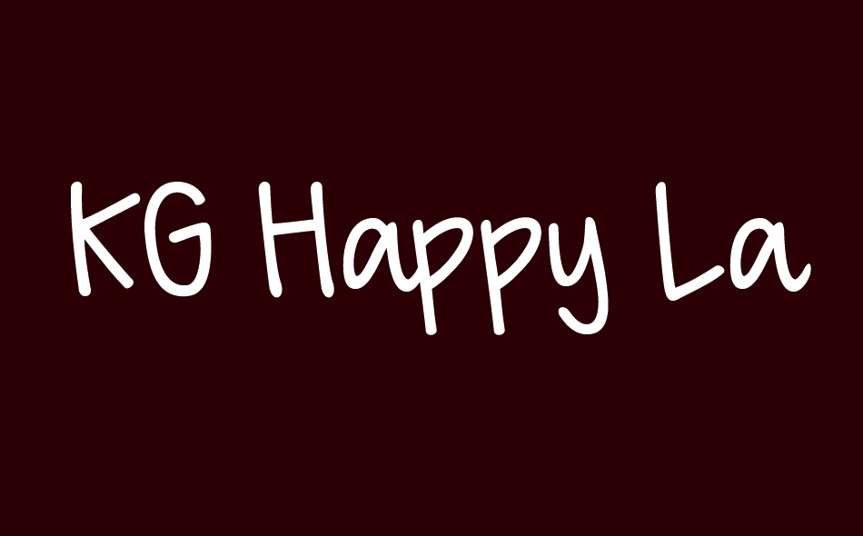 KG Happy Lauren font big