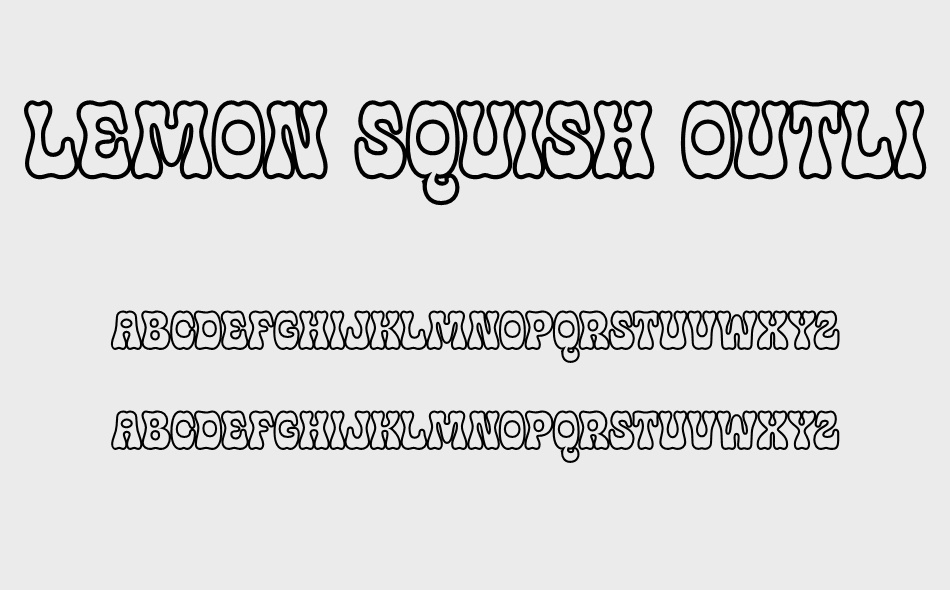 Lemon Squish font